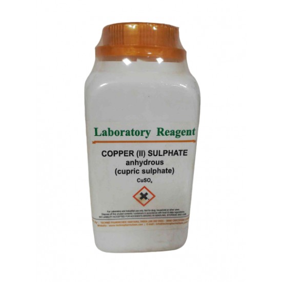 Copper (II) Sulphate anhydrous LR, 500 G Copper (II) Sulphate anhydrous LR, 500 G