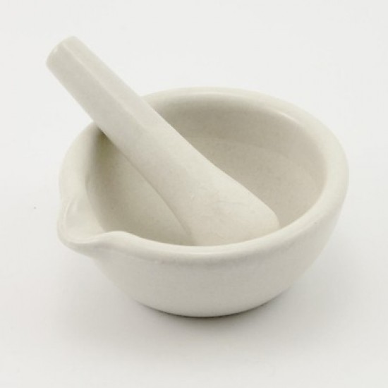 Mortar with Spout and Plastle 100ml Mortar with Spout and Plastle 100ml