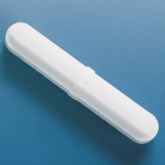 Magnetic stirring bar, PTFE, octagonal with pivot ring ,L 10 mm, diam. 5 mm Magnetic stirring bar, PTFE, octagonal with pivot ring ,L 10 mm, diam. 5 mm