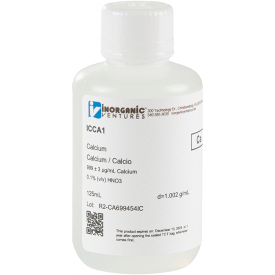 Calcium 1000ug/mL, 125 ML Calcium 1000ug/mL, 125 ML