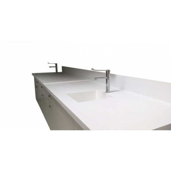 Corian worktop 580cm length& 80cm width. Corian worktop 580cm length& 80cm width.