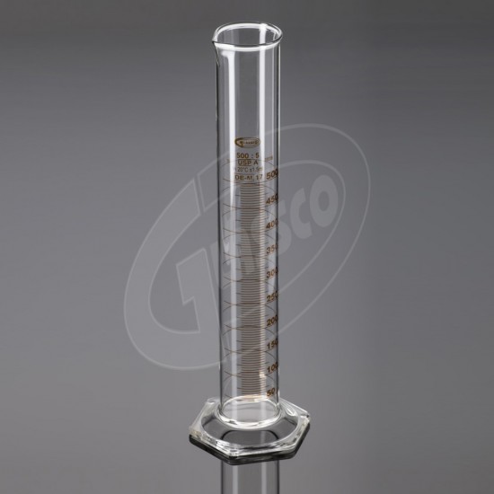 Measuring Cylinder with USP Grade, Class A, Hex Base 100ML